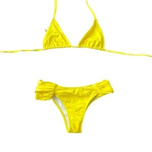yellow bikini